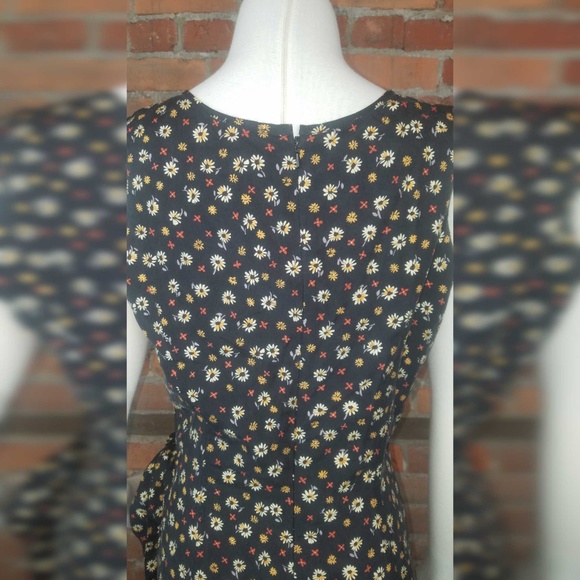 August Silk Women;s Sheath Dress Black Floral - Picture 2 of 7